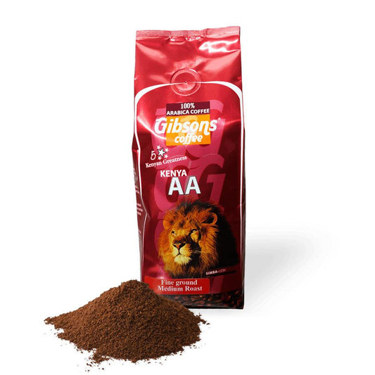 Gibsons Kenya AA Coffee - Fine Ground 250Gm